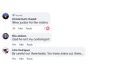 Social media users comments on Stephen Matthews' case (Image via Facebook)